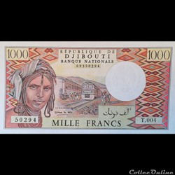 DJIBOUTI - P 37 E - 1000 FRANCS - 1995