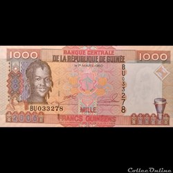 GUINEE - P 40 - 1000 FRANCS - 2006