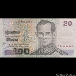 THAÏLANDE - P 109 L - 20 BATH - 2003