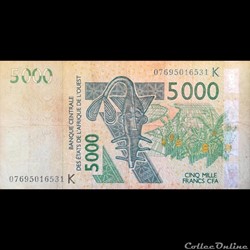 SENEGAL - P 717K A - 5000 FRANCS - 2003