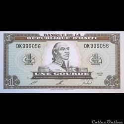HAITI - P 259 B - 1 GOURDE - 1993