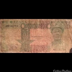 GHANA - P 21 - 20 CEDIS - 1982