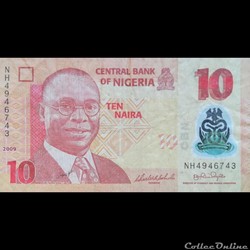 NIGERIA - P 39 A1 - 10 NAIRA - 2009