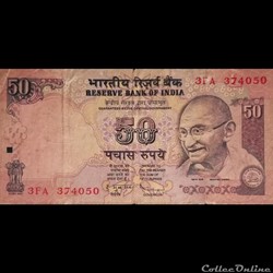 INDE - P 097 H - 50 RUPEES - 2010