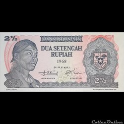 INDONESIE - P 103 - 2 1/2 RUPIAH - 1968