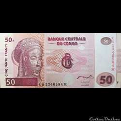 CONGO - P 091 - 50 FRANCS 2000