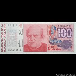 ARGENTINE - P 327 C - 100 AUSTRALES - 1990