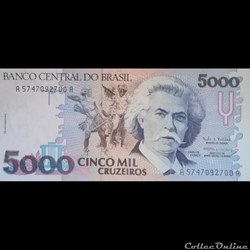 BRESIL - P 232 C - 5000 CRUZEIROS - 1993