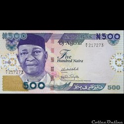 NIGERIA - P 30 G - 500 NAIRA - 2009