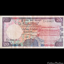 SRI LANKA - P 97 A - 20 RUPEES - 1988
