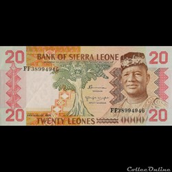 SIERRA LEONE - P 14 B - 20 LEONES - 1984