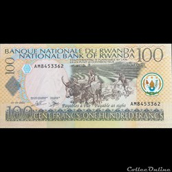 RWANDA - P 29 B - 100 FRANCS - 2003