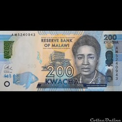 MALAWI - P 60 C - 200 KWACHA - 2016