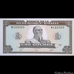 HAITI - P 253 - 1 GOURDE - 1989