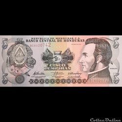 HONDURAS - P 091 C - 5 LEMPIRAS - 2010