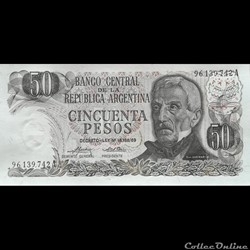 ARGENTINE - P 296 (2) - 50 PESOS - 1975