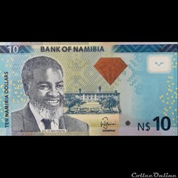 NAMIBIE - P 11 B - 10 NAMIBIA DOLLARS - 2013