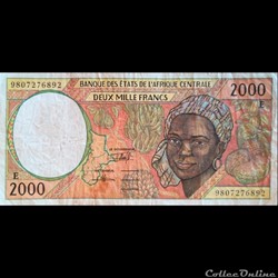 CAMEROUN - P 203E A - 2000 FRANCS - 1999