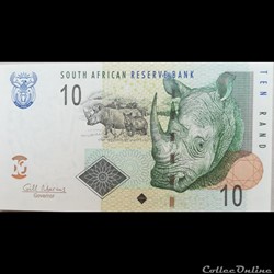 AFRIQUE DU SUD - P 128 B - 10 RAND - 2005