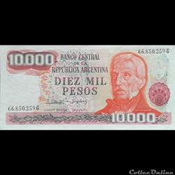 ARGENTINE - P 306 D - 10.000 PESOS - 1983