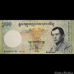 BHOUTAN - P 32 Az - 100 NGULTRUM - 2006