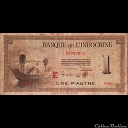 INDOCHINE - P 76 B - 1 PIASTRE - 1951