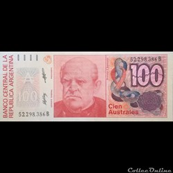 ARGENTINE - P 327 B (2) - 100 AUSTRALES - 1985 / 1990