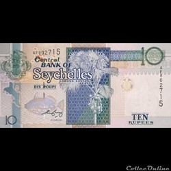 SEYCHELLES - P 36 B - 10 RUPEES - 1998 - 2010