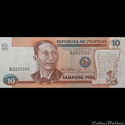 PHILIPPINES - P 169 A - 10 PISO - 1985