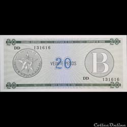 CUBA - P FX 09 - 20 PESOS - 1985