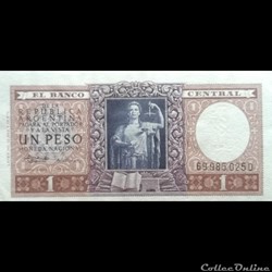 ARGENTINE - P 263 B - 1 PESO - 1956
