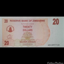 ZIMBABWE - P 40 - 20 DOLLARS - 2006