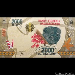MADAGASCAR - P 101 - 2000 ARIARY - 2017