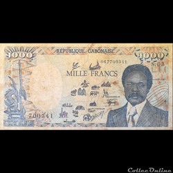 GABON - P 10 A - 1000 FRANCS - 1987
