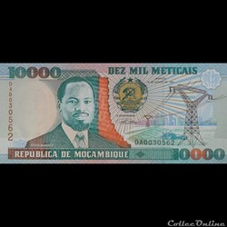 MOZAMBIQUE - P 137 - 10000 METICAIS - 1991
