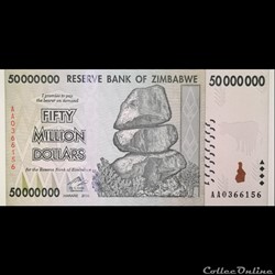 ZIMBABWE - P 79 - 50.000.000 DOLLARS - 2008