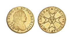 Louis d’or dit à La Croix du Saint Esprit, de Maltes ou des Templiers 1718 P Dijon Collection NARCE