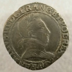 Demi-franc Henri III dit au col plat 1578 P DIJON