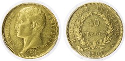 40 FRANCS OR NAPOLEON IER 1807 I LIMOGES PCGS AU53