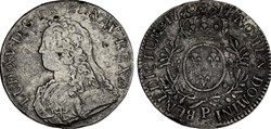 écu aux branxhes d'oliviers Louis XV 1730 P DIJON