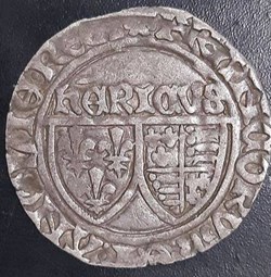 Grand Blanc Aux Ecus Henry VI AUXERRE var. revers " BENEDICTU "