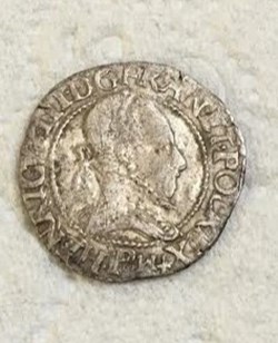 Quart de Franc d'argent Henri III 1588/7 P DIJON