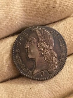 1/5 écu Louis XV dit au bandeau 1741 P DIJON