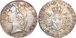 écu au bandeau Louis XV 1760 P DIJON