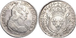 écu aux palmes Louis XIV 1694 P DIJON