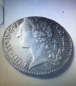 Demi écu Louis XV au bandeau 1759 P DIJON