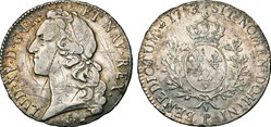écu au bandeau Louis XV 1743 P DIJON