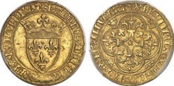 Écu d'or à la couronne Charles VI (1380-1422). 3e émission ND (1389-1394)