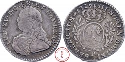 Dixième d'écu Louis XV 1729 P DIJON