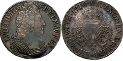 Ecu Aux Trois Couronnes Louis XIV 1710 P DIJON